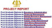 IMT  project report MBA  Bussiness Administration PGDBA  MBA Projects