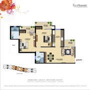 Paramount Golf Foreste 2 Bed- living/Dining +2 Toilet+kitchen+Balconie