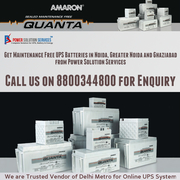 Buy Maintenance Free UPS Batteries in Noida,  Greater Noida