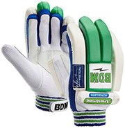 BDM Armstrong Batting Gloves White and Blue - sabkifitness.com