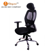 High back office chair with headrest
