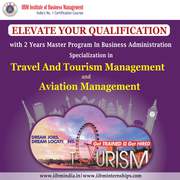 master program in Travel and Tourism and aviation management.