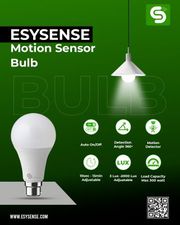 Motion Sensor Bulb | Auto On/Off | 10W Bright | E27 Base