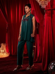 Jade Straight Fit Pants & Sophisticated Ladies Dress for PartyOccasion